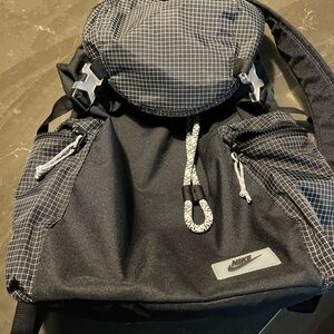 Nike Grid Pattern Black Backpack